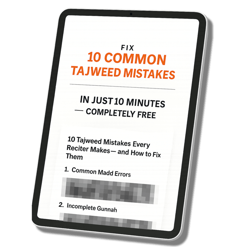 Student learning Quran